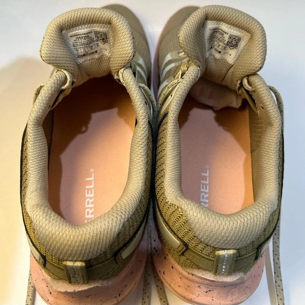 Merrell Women's Sneakers in Tan and Peach Antora 3 Trail running shoes - Picture 6 of 8